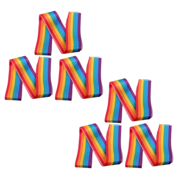 EXHUMKY Sashes Multi-Color 6Pcs 31.5x3.5x0.004In