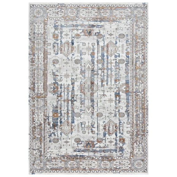 Rizzy Rugs Westchester Area Rug WES857 Transitional Ivory/Multi, 8' 8" x 11' 9", Ivory/Multi