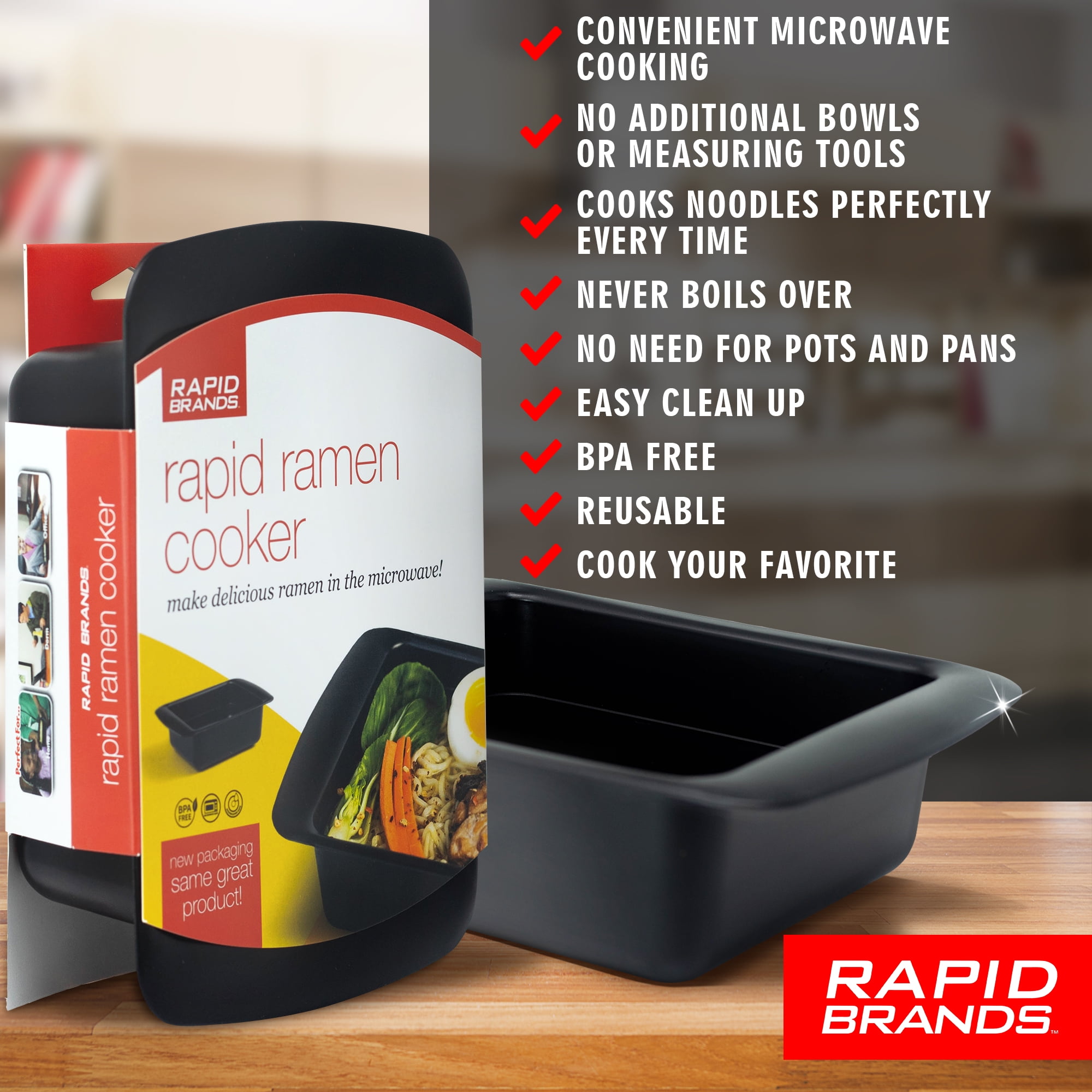 Rapid Ramen Cooker 1 Pack Microwavable Cookware for Instant Ramen Teal