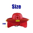 thumbnail image 2 of Casco de seguridad ligero Cola Amarillo con protector solar de cuello de ala completa, 2 of 8