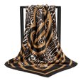 thumbnail image 2 of Yoyauz 35" Large Square Satin Head Scarf - Silk Hair Scarf Square Hair Bandanas Large Scarf Sleeping Head Wraps for Women, 2 of 6