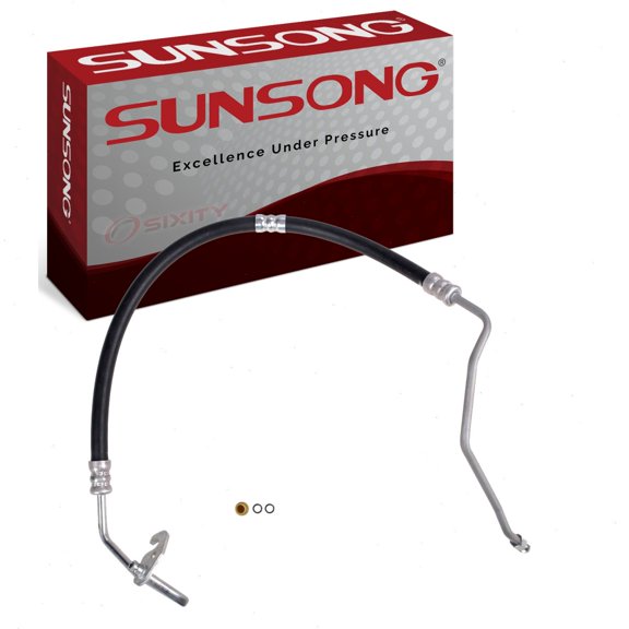 Sunsong Power Steering Pressure Line Hose compatible with GMC Acadia 2007-2014