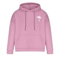 thumbnail image 4 of Mens Graphic Hoodies Palm Tree Printed Casual Sweatshirts Hoods Long Sleeve Comfy Soft Stretch Fall Clothing Cotton Hawaii Hooded Sweatshirts Pullover Tops with Pockets, Pink (Medium), 4 of 4