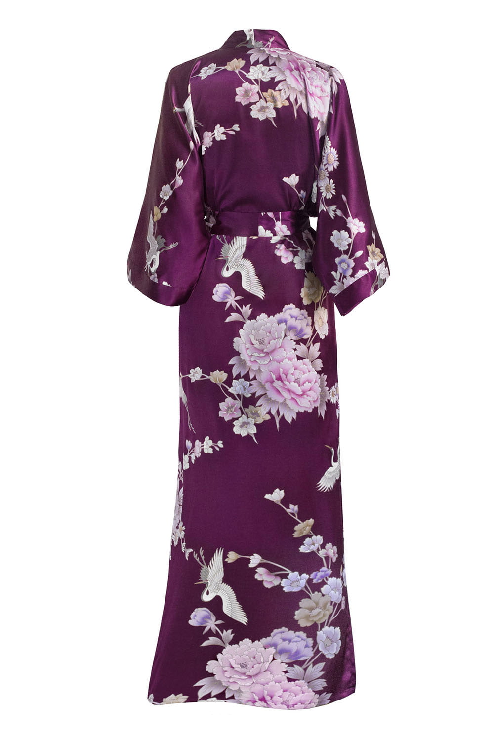 Floral KIM+ONO Women's Satin Kimono Robe Long 