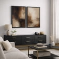 thumbnail image 3 of Framed Canvas Print Wabi Sabi Wall Art Set of 2 Abstract Modern Decorative for Living Room Bedroom - 16"x24"x2 BLACK, 3 of 8