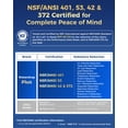 thumbnail image 3 of Waterdrop NSF 401&53&42 Certified Refrigerator Water Filter, Replacement for MWF, MWFP, MWFA, GWF, GWFA, SmartWater, 9991, 46-9991, 469991, 3 Pack, 3 of 10