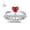 SS925/Platinum Plated, variant on USA Mementos Custom Grad Class Rings Sterling Silver for Women High School and College-Heartbeat