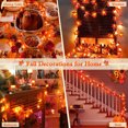 thumbnail image 5 of 2 Pack Thanksgiving Halloween Decorations Lighted maple leaf Total 20 Ft 40 LEDs, 5 of 6