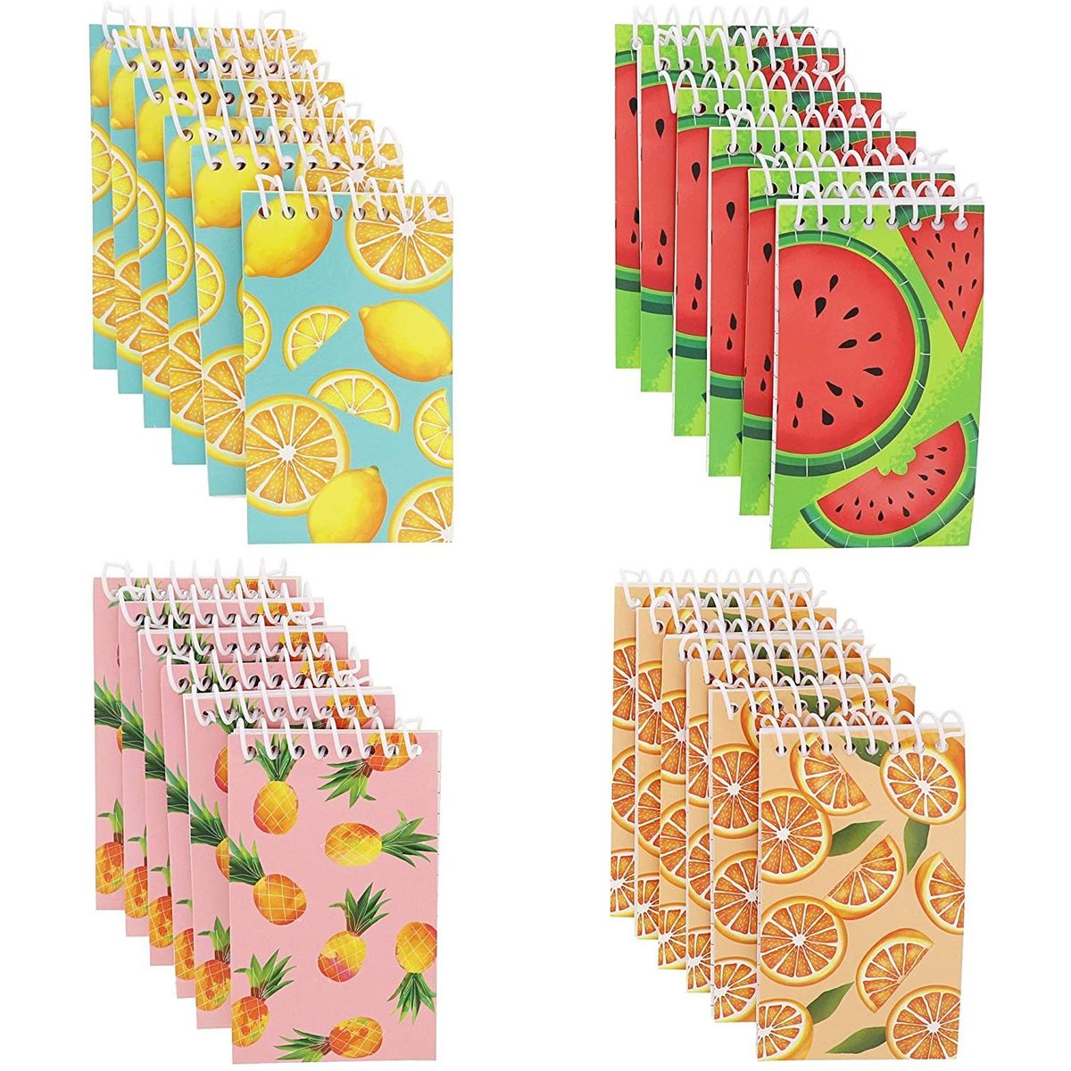 Spiral Notepad 24Pack Top Spiral Notebooks, Bulk Mini Spiral Notepads for Note Taking, todo