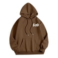 thumbnail image 3 of Hoodies For Women Word Graphic Sweatshirts For Women Vintage Hoodie Trendy Sweatshirts Preppy Clothes Long Sleeve Sweatshirt Tops Womens Thick Hoodie Women Sweatshirts Pullover Womens Plain Hoodie, 3 of 4