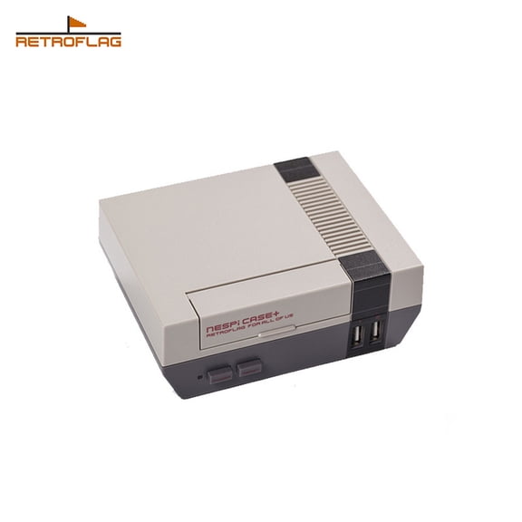 Retroflag NESPi Case for Raspberry Pi - NES-Style Retro Enclosure with Safe Shutdown, Cooling Fan & Full Port Access (Compatible with Pi 3B /3B/2B)