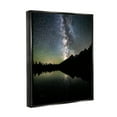 thumbnail image 4 of Stupell Industries Starry Sky Lake Reflection Landscape Photography Black Floater Framed Canvas Art Print Wall Art, 25 x 31, 4 of 10