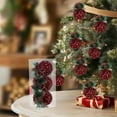 thumbnail image 1 of Foam Balls Christmas Balls Needles Pinecones Plaid Bags Christmas Tree Decorations Hangings, 1 of 7