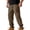 Khaki, variant on QSXADF Men's Cargo Pants Drawstring Joggers Pants with Elastic Waist Drawstring Jogger for Outdoor Hiking Men Casual Trousers