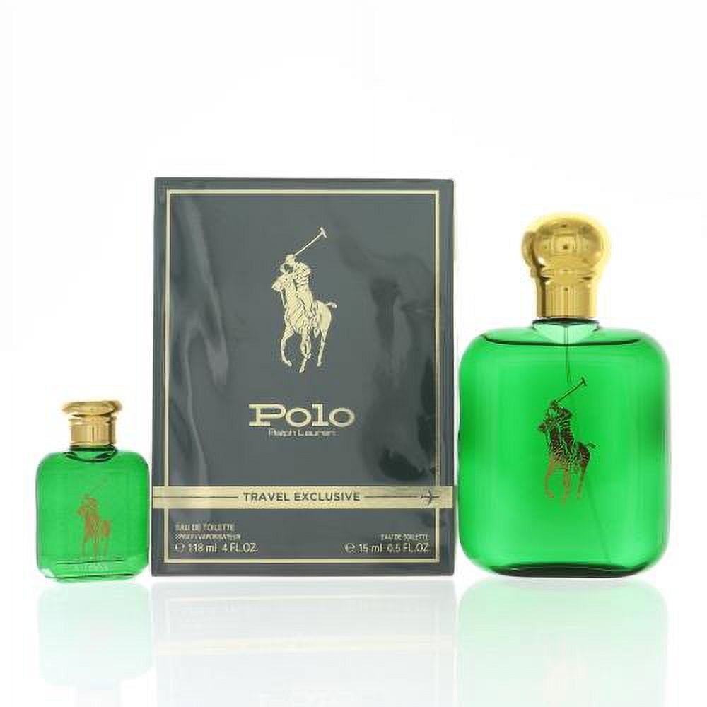 Polo Blue by Ralph Lauren for Men 3 pc set: 4.2 oz EDT Spray +