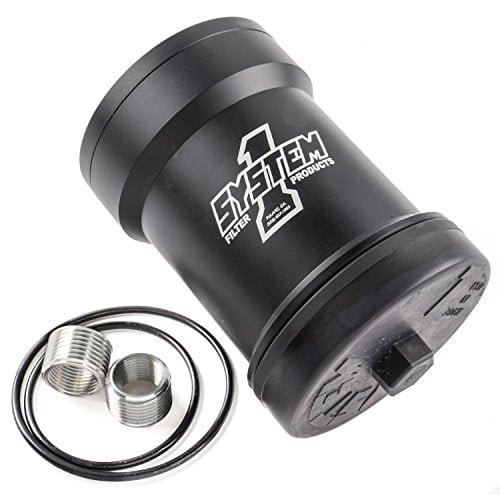 System One 209-512B 10-Micron No Bypass Billet Fuel Filter 
