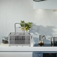 thumbnail image 4 of QUMIIRITY Cutlery Basket Organizer Grey Dishwasher Storage Box with Multiple Compartments for Kitchen Use, 4 of 7