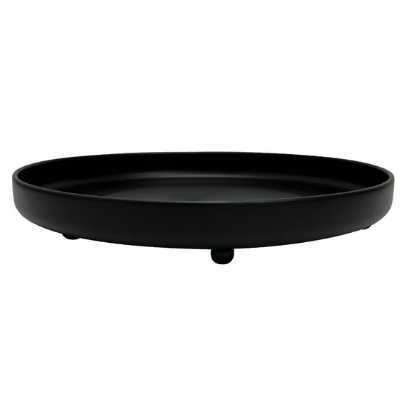 Better Homes & Garden Metal Black Saucer 9.8in