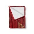 thumbnail image 2 of Theatre Soft Flannel Fleece Throw Blanket, Red Carpet and Shower Stage Concert Play Curtains Digital Illustration Gala, Cozy Plush for Indoor and Outdoor Use, 50" x 70", Red and Yellow, by Ambesonne, 2 of 6