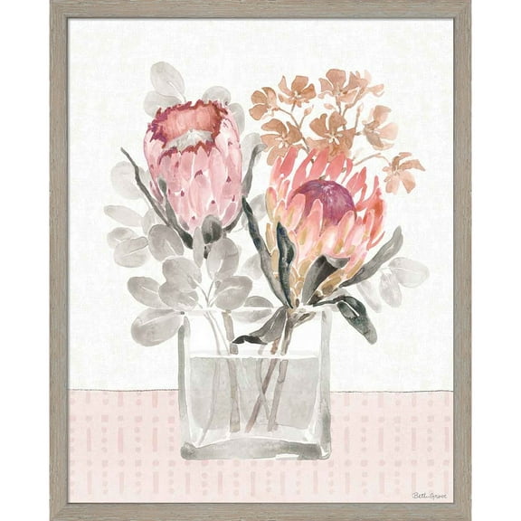 Great Art Now Petal Passion IV Soft Boho by Beth Grove, Framed Wall Art, 17W x 21H