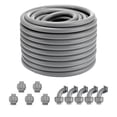 thumbnail image 1 of VEVOR 3/4-Inch Flexible Electrical Conduit, 100 ft, PVC Liquid-Tight Conduit Non-Metallic with 5 Straight and 5 90-Degree Conduit Connector Fittings.., 1 of 9