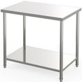 thumbnail image 2 of GloryStar Table en Acier Inoxydable, Table de Préparation Commerciale Robuste Certifiée NSF avec Tablette Inférieure Ajustable, 2 of 7