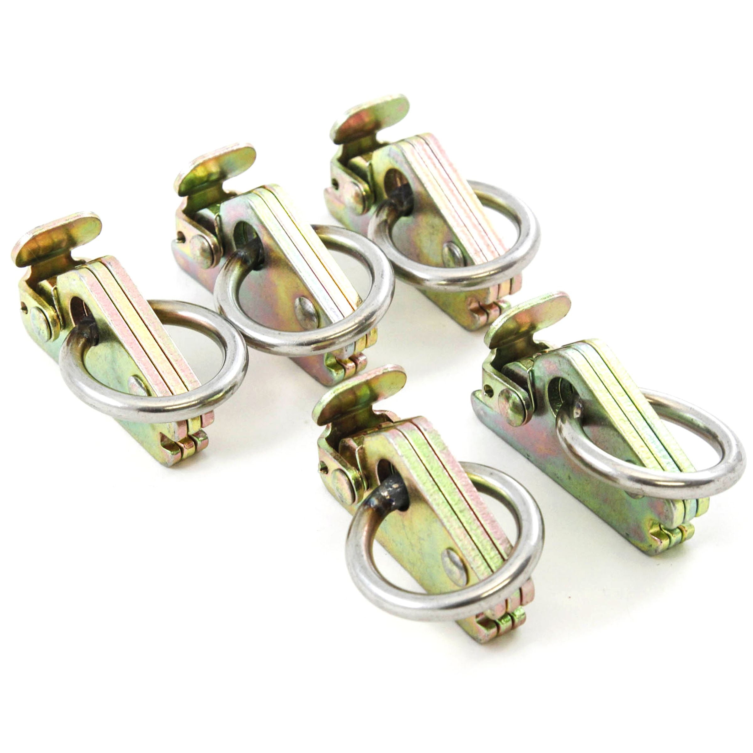 Red Hound Auto 5 E Track Rope Rings Heavy Duty Cargo Van Hook Encllosed ...