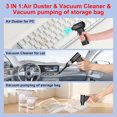 thumbnail image 2 of Duster,150000RPM Electric Air Duster, Vacuum Cleaner & Bag Vacuum 3-in-1, Rechargeable with 3-Gear Adjustable Wind Speed for Keyboard,,, and Storage Bag Sealing, 2 of 6