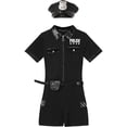 thumbnail image 5 of IWRICH Women's 5 Piece Role Sets Short Sleeve Jumpsuit Adult Cop Outfit for Halloween Navy XL, 5 of 6