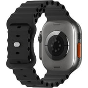 SOLOLUP Ocean Silicone Band for Apple Watch Band 49mm 45mm 44mm 42mm 41mm 40mm 38mm Women Men, Breathable Sport Band Adjustable Wristband Replacement for iWatch Ultra Series 8 7 SE 6 5 4 3 2 1 Nike