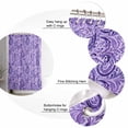 thumbnail image 5 of Shower Curtain, Paisley Floral Vintage Ethnic Waterproof Shower Curtain Set with Hooks for Bathroom Showers,Stalls and Bathtubs,72x72In Abstract Geometric Purple, 5 of 8