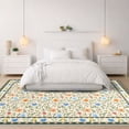 thumbnail image 6 of Washable Area Rugs for Living Room, Curtilage 6'x9' Non-Slip Boho Floral Indoor Rugs, Soft Low Pile Stain Resistant Carpet for Bedroom, Office, 6 of 10