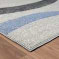 thumbnail image 4 of HomeRoots 515941 8 x 10 ft. Blue Geometric Rectangle Area Rug, 4 of 5