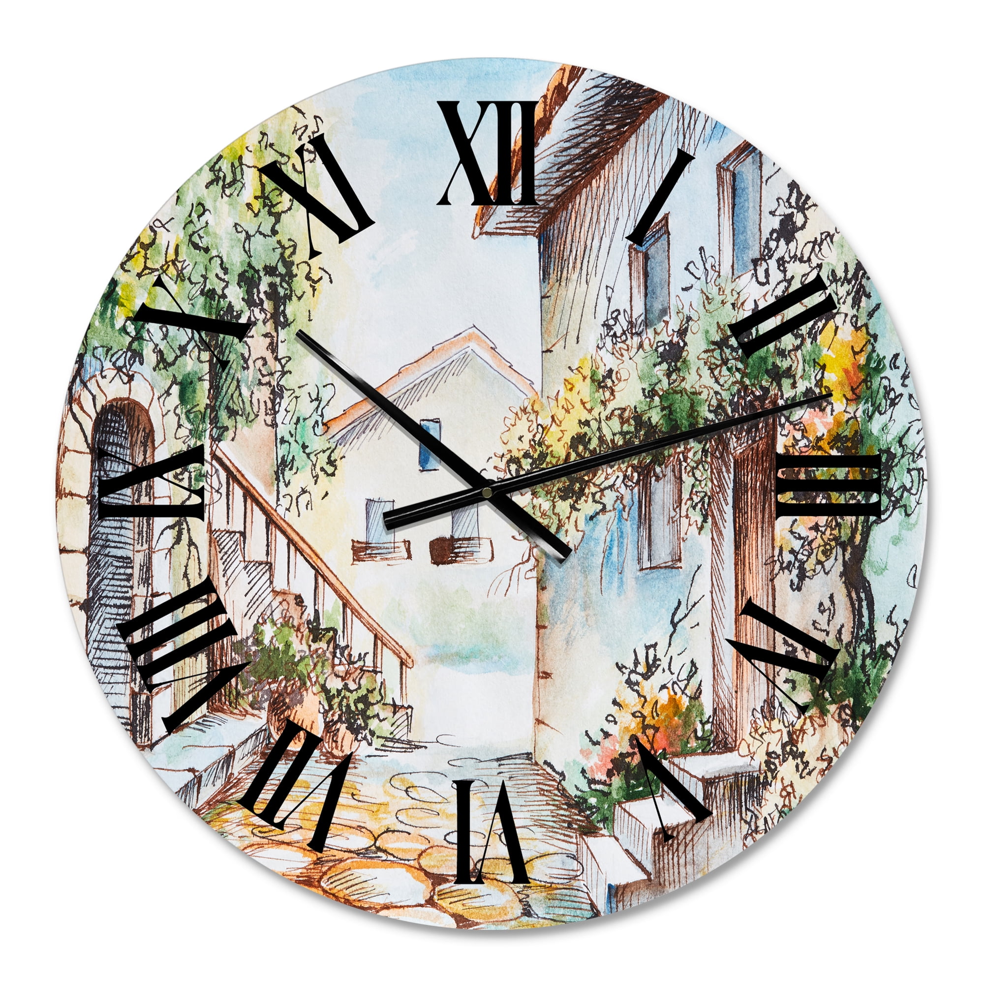 Designart 1 in Quartz Traditional Wall Clock