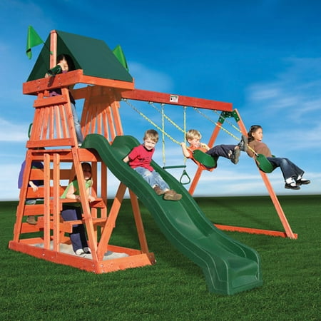 Gorilla Playsets Jungle Journey Cedar Wooden Swing Set
