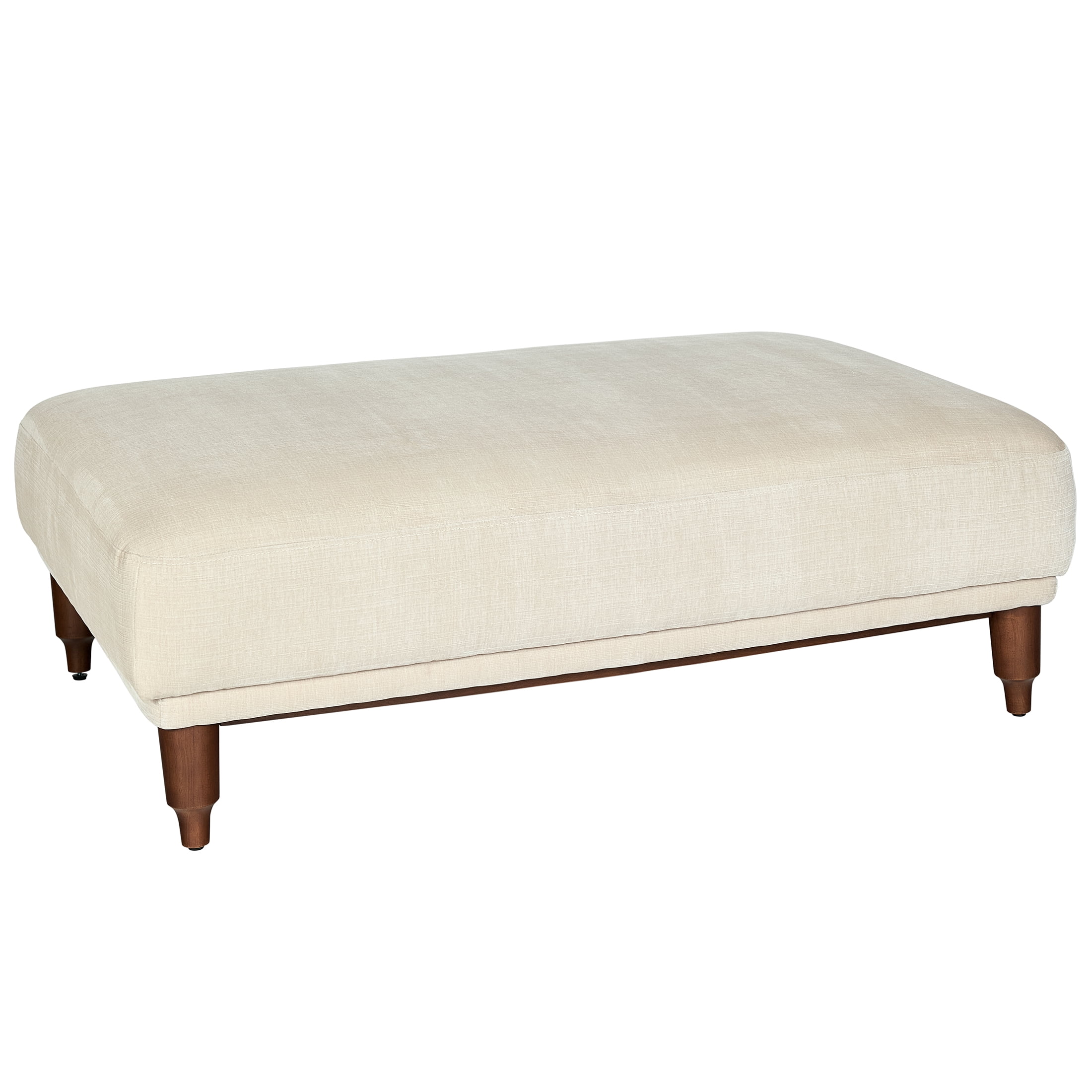 Better Homes & Gardens Ambrose Cocktail Ottoman, Ivory Velvet