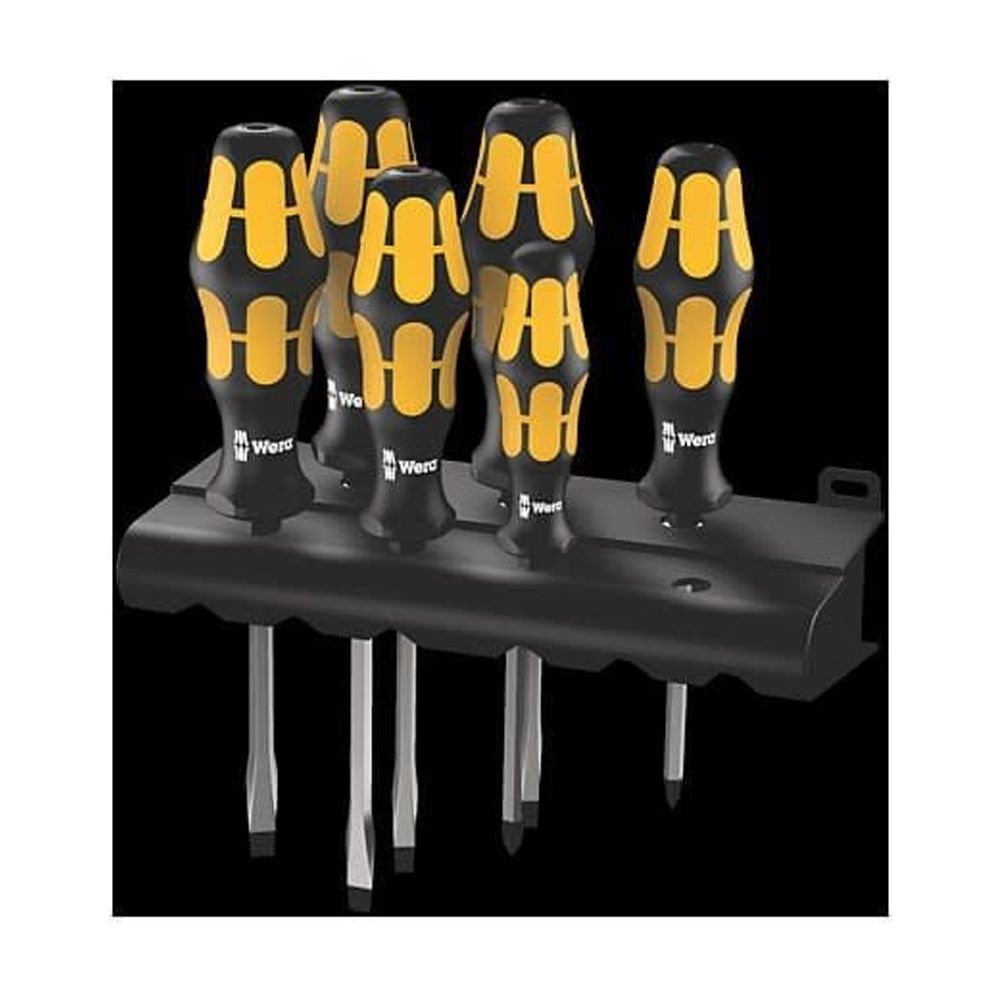 Wera Tools Kraftform 932 S/6 Chiseldriver And Rack Screwdriver Set