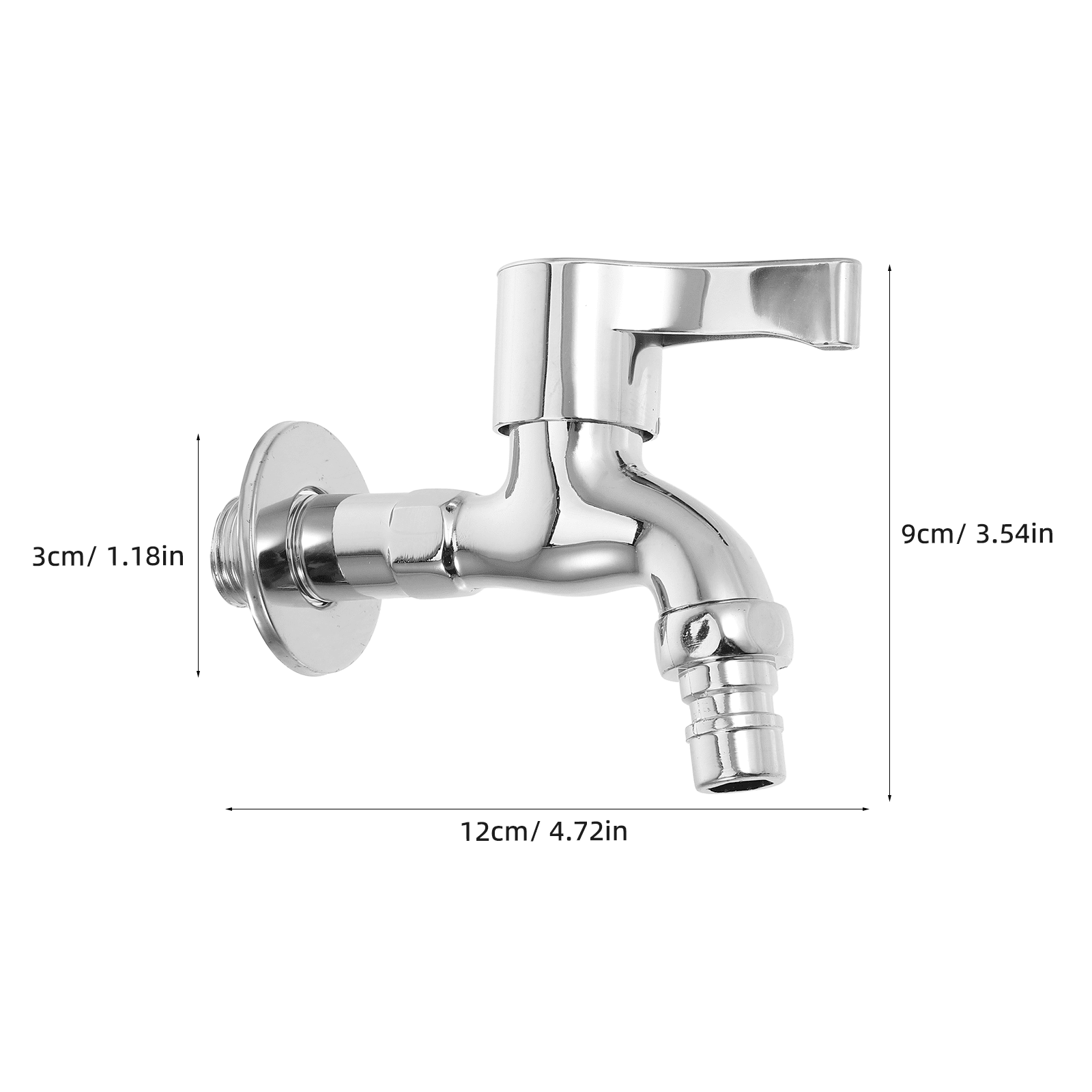 MRLESS Water Tap Single Handle Cold Water Faucet Wall Mounted Tap For Washing Machine Laundry Room Bathroom Garden