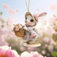 thumbnail image 4 of FYHALE Easter Kawaii Bunny 2D Acrylic Hanging Decoration, 4 of 6