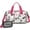 Dog Pattern With, variant on Women Men Gym Bag,Dog Pattern with Hearts Small Duffle Bag Spend the Night Bags for Women with Shoes Compartment Washbag,Detachable Shoulder Strap,19.7x8.3x11 Inches