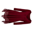thumbnail image 3 of Vestido corto de empalme de encaje de talla grande para mujer Blusa de manga larga sexy Top informal de trabajo Methold AP1427-22B, 3 of 7