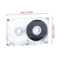 thumbnail image 3 of Blank Cassette Tape Case 45 Min, Clear Plastic Empty Audio Tape Shell for DIY Recording, Magnetic Tape Replacement Housing for Music Speech Collectors No Tape Included, 3 of 8