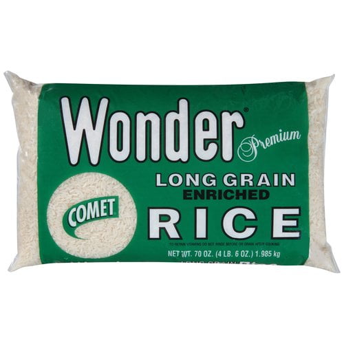 Wonder Premium Rice Long Grain Enriched White Rice, 70 oz Box
