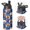 Basketball and Star Blue Pattern, variant on Basketball and Star Blue Pattern Insulated Water Bottle with Straw, Vacuum Insulated Stainless Steel Drink Container Double Wall Vacuum Insulation Gifts Ideas for Teens Adults Office Workers Teachers