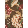 thumbnail image 3 of SAFAVIEH Jardin Collection 5' x 8' Brown/Multi JAR326A Handmade Floral Premium Wool Area Rug, 3 of 4