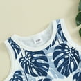 thumbnail image 5 of Bagilaanoe 2pcs Toddler Baby Boy Shorts Set Sleeveless Print Tank Tops + Shorts 6M 12M 18M 24M 3T Kids Casual Summer Clothes, 5 of 8