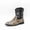 Black, variant on Men's Leopard Print Western Cowboy Boots with Embroidered Shaft & Square Toe – Stylish Ankle Boots Brown/Black Upper Stitching