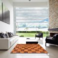 thumbnail image 7 of Ahgly Company Machine Washable Indoor Rectangle Abstract Neon Orange Area Rugs, 5' x 7', 7 of 7