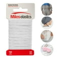 thumbnail image 2 of Miles Elastic Braided Flat Elastic, Braided Elastic, Strong Elastic, Elastic Sewing 1/4" (6,35 mm) by 5,46 Yards(5 Meter) White | Strong Elastic/Machine Washable and Dryable | Oeko-TEX certificated, 2 of 3