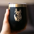 thumbnail image 3 of Bevvee Insulated Wine Tumbler 12 oz German Shepherd Face German Shepherd Owner Gifts Tumblers, 3 of 4